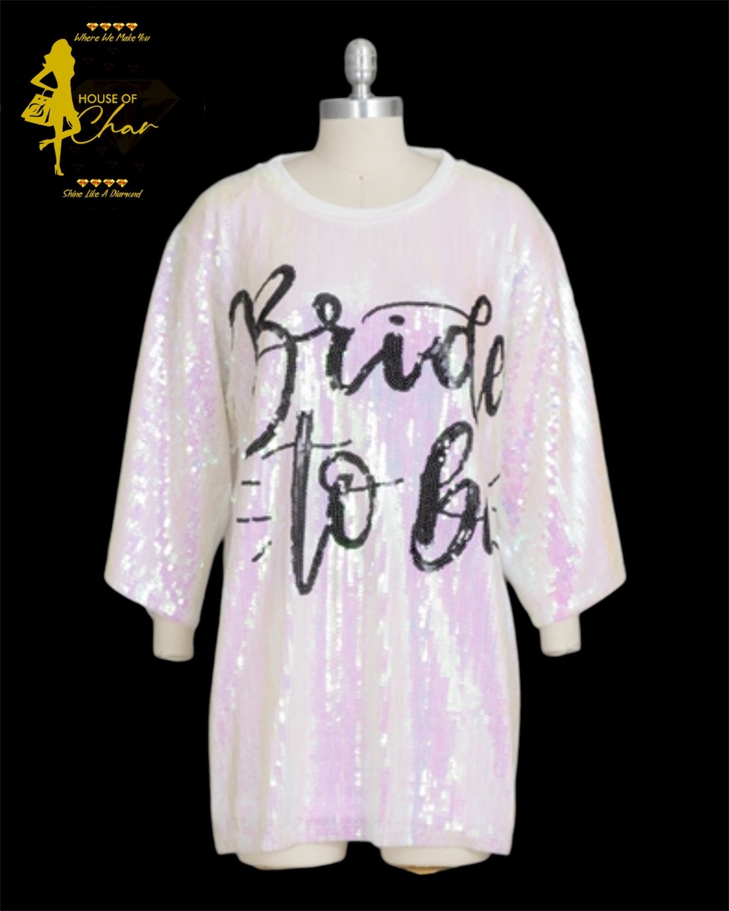 Bride To Be Sequins Tunic