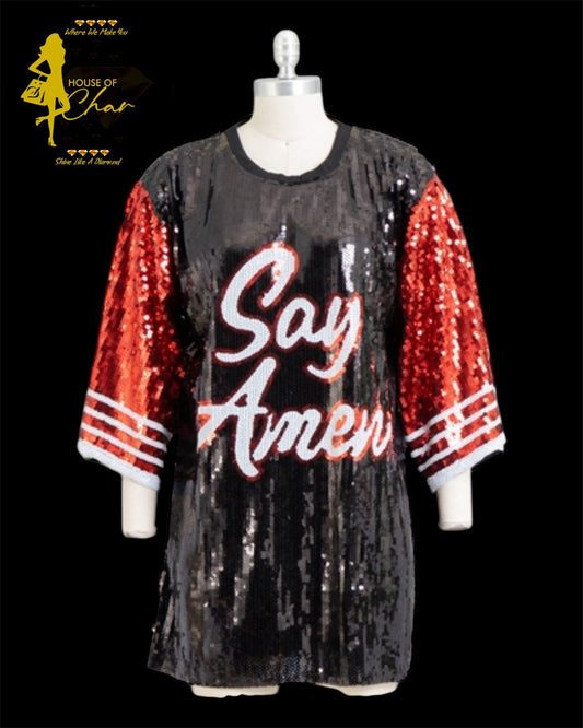 Say Amen Sequin Tunic