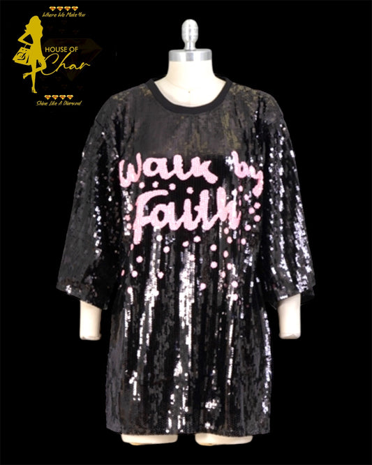 Walk By Faith Sequins Tunic